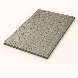 Лист стальной рифленый 4х1500х6000 мм чечевица Ст3сп в наличии в Тюмени