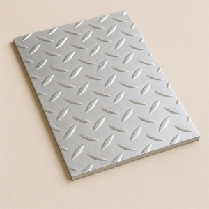 Алюминиевый рифленый лист даймонд 1,2х1200х2000 мм АМцС в наличии в Тюмени